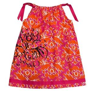 Hanna Andersson • Pink Pillowcase Tie Dress - 5/110